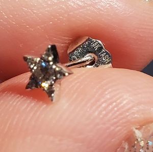 Maria Tash 4.5mm Star Earring, single, white gold